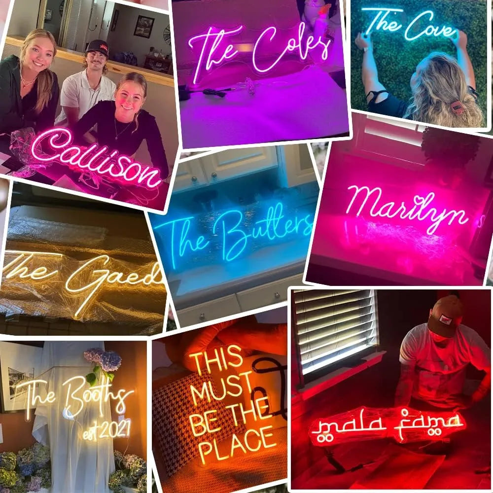 Custom Neon Sign Collage