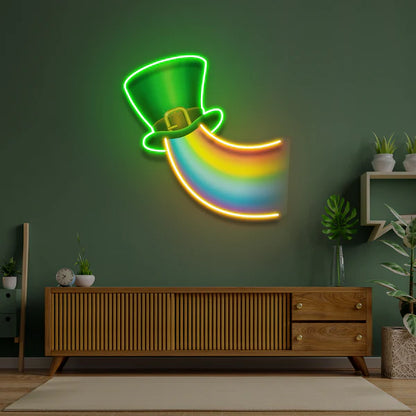 Rainbow Lucky St Patrick's Day  Led Neon Sign Light