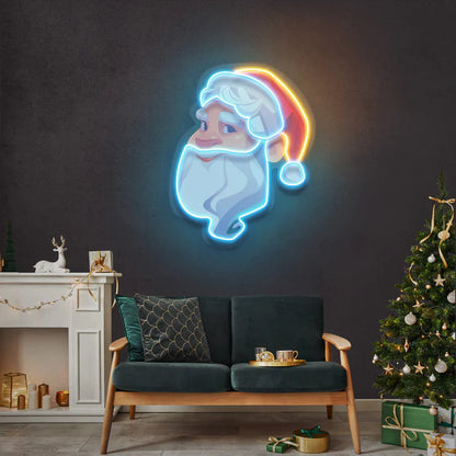 Big Beard Santa Led Neon Sign Light