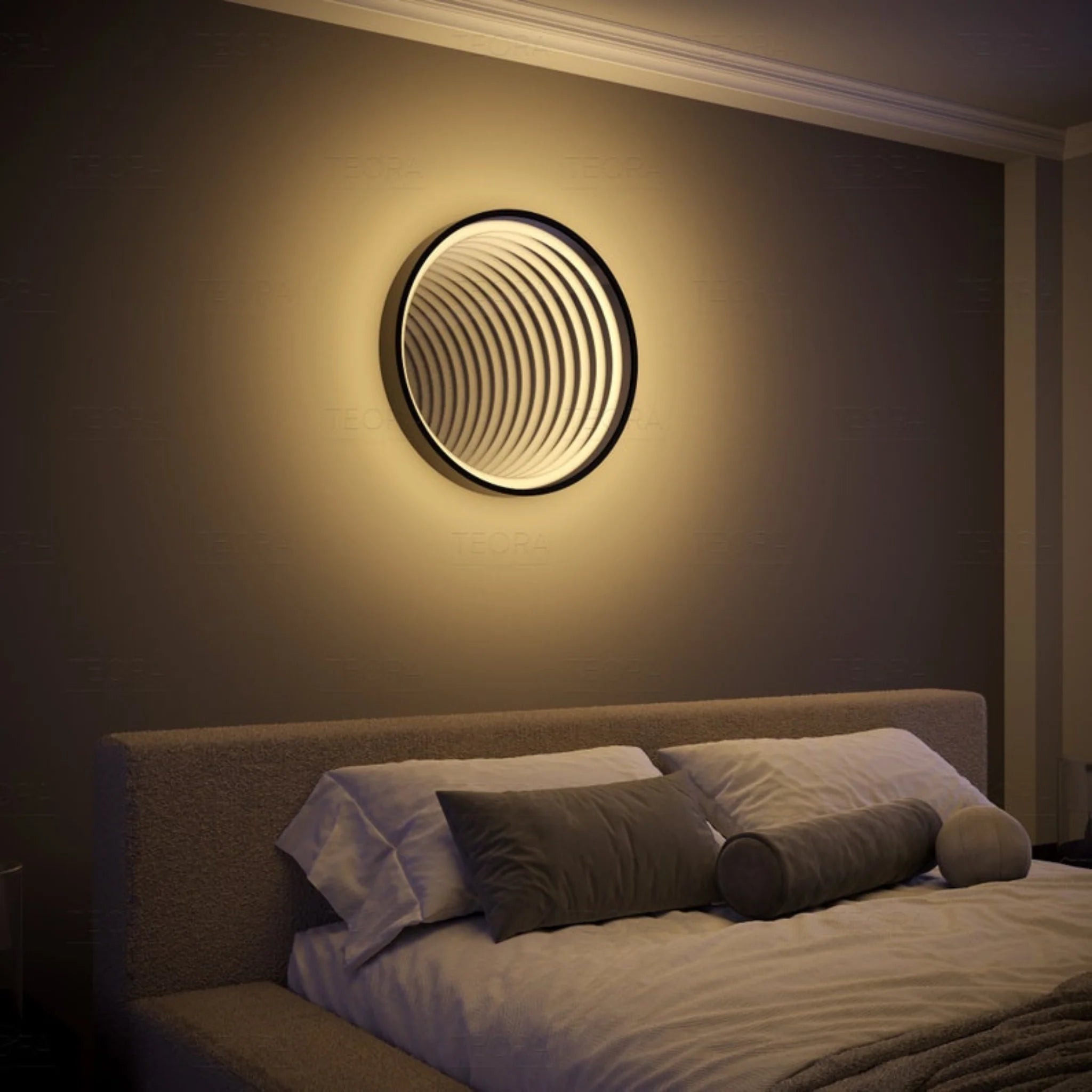 Infinity Mirror Circle Tunnel Wall Décor