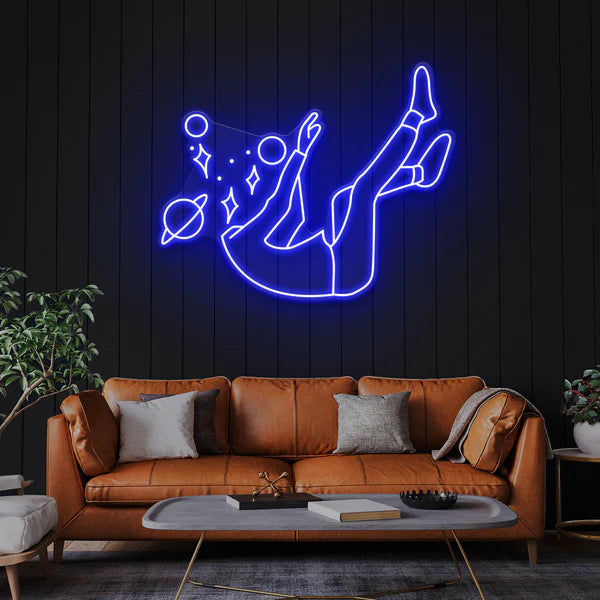 Falling Into Space Led Neon Sign Light