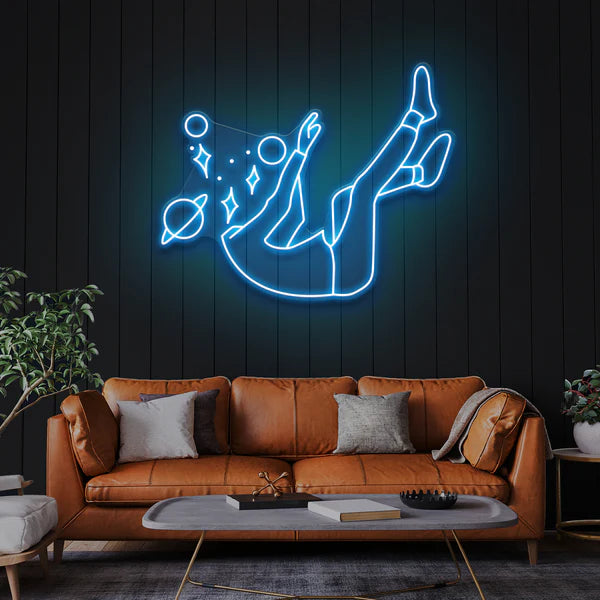 Falling Into Space Led Neon Sign Light