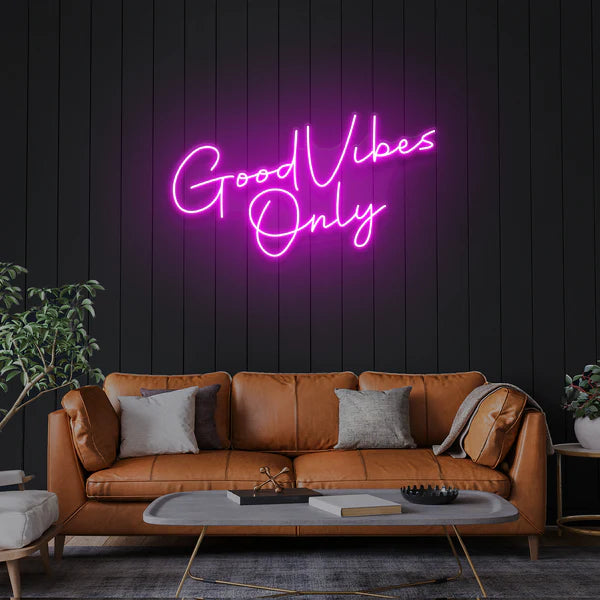 Good Vibes Only LED Neon Sign Light