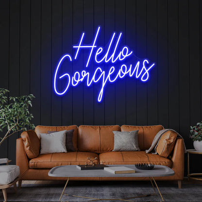 Hello Gorgeous Led Neon Sign Light