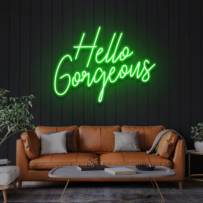 Hello Gorgeous Led Neon Sign Light