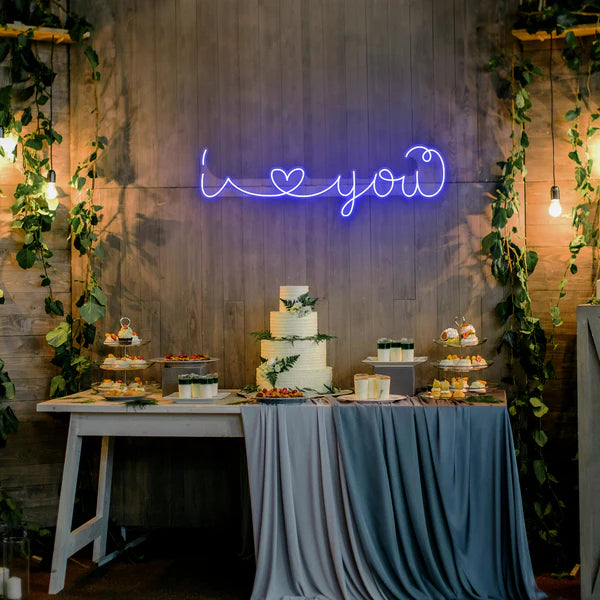 I Love You Led Neon Sign Light for Wedding