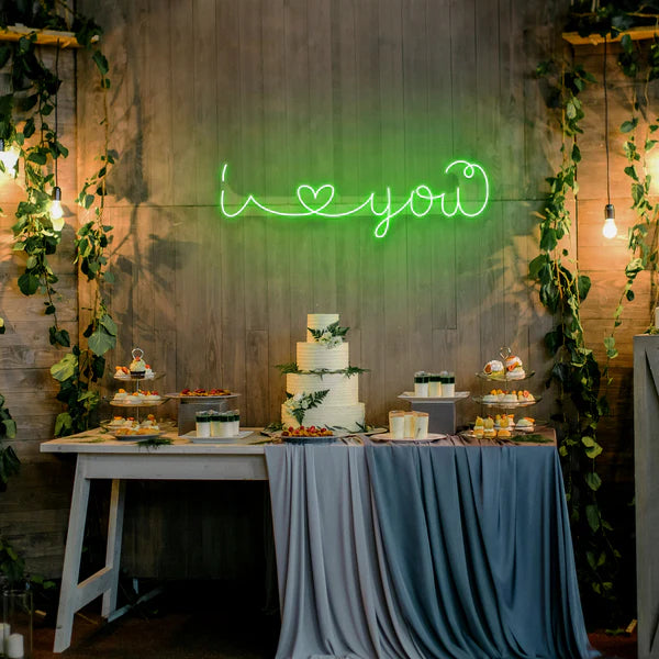 I Love You Led Neon Sign Light for Wedding