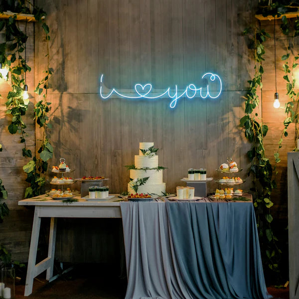 I Love You Led Neon Sign Light for Wedding