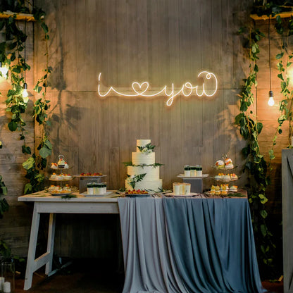 I Love You Led Neon Sign Light for Wedding