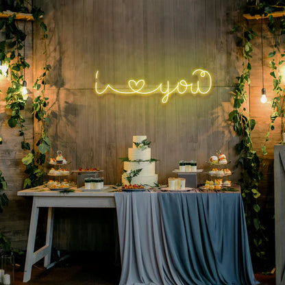 I Love You Led Neon Sign Light for Wedding