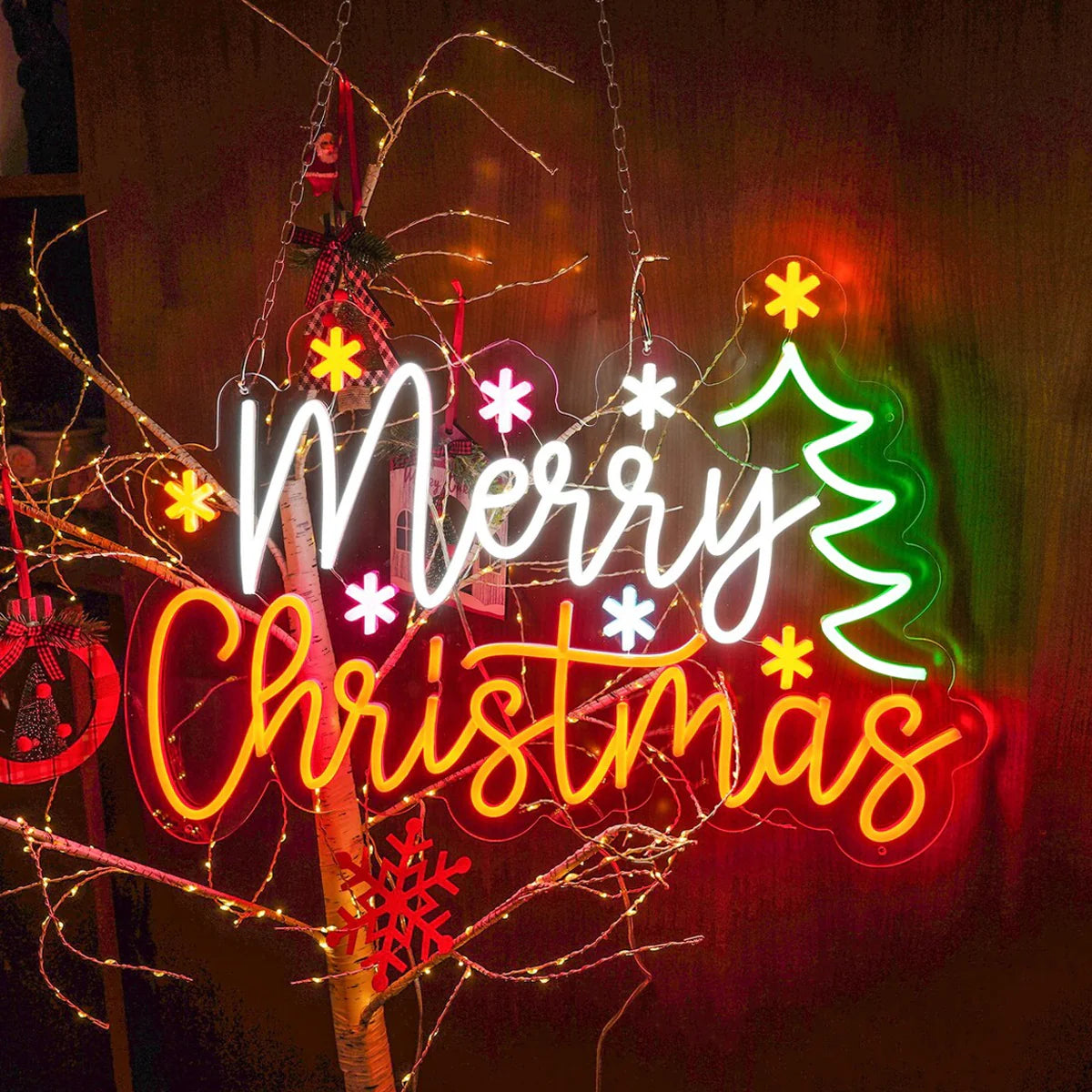 Merry Christmas LED Neon Sign Cover