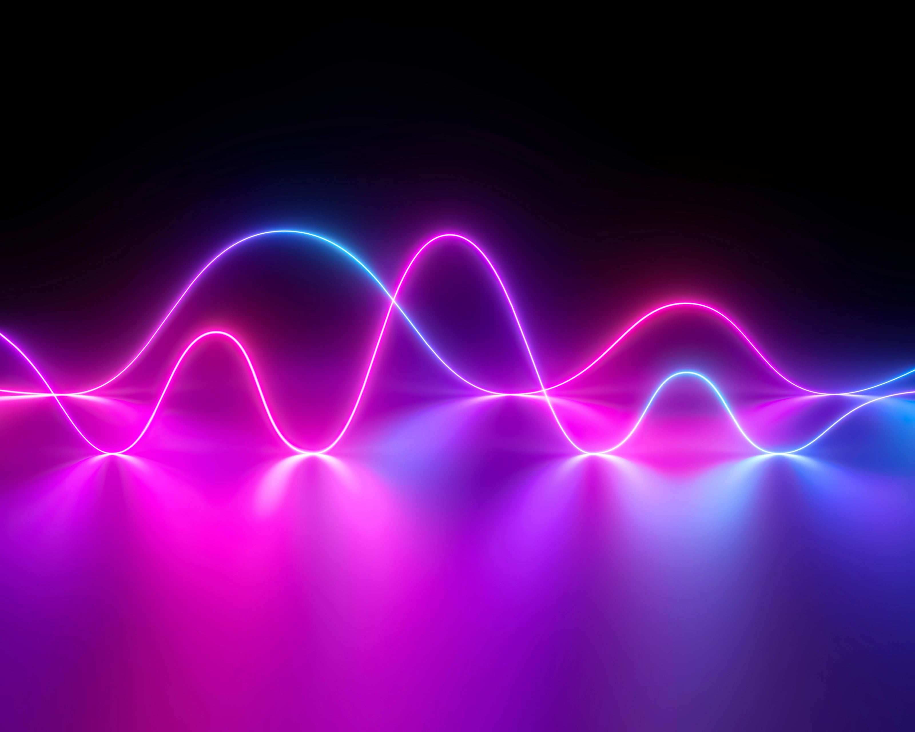 Neon Waves Double Lines