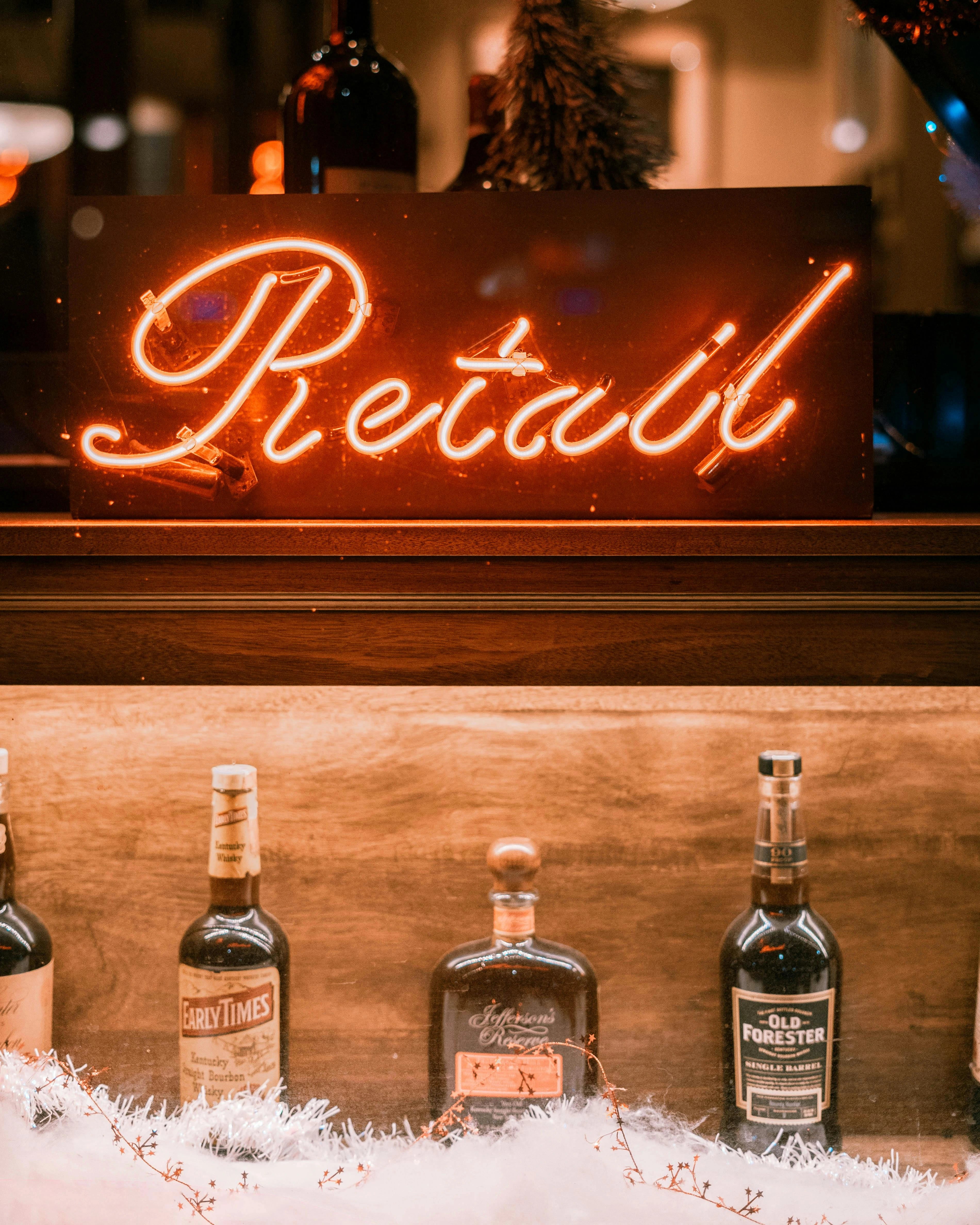 Retail Glass Neon Sign