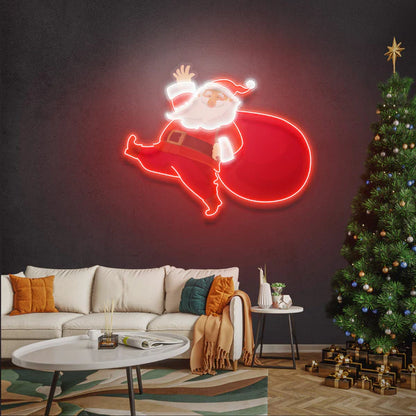 Santa is comin Led Neon Sign Light