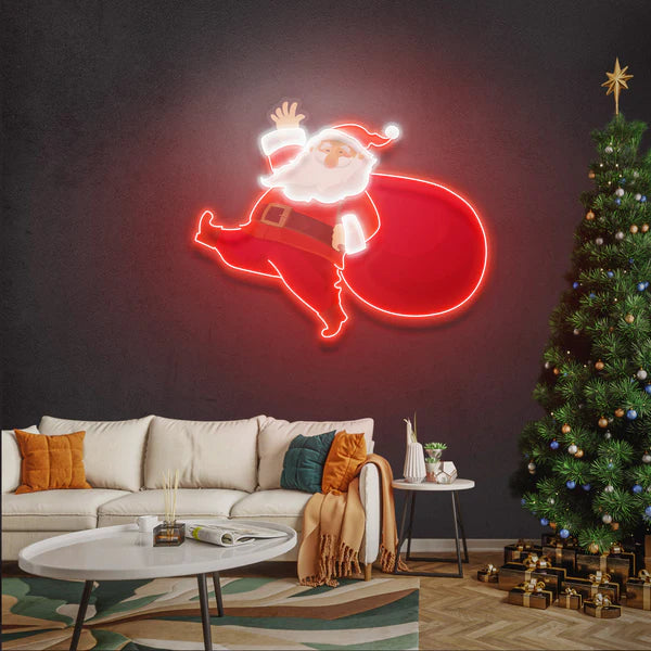 Santa is comin Led Neon Sign Light