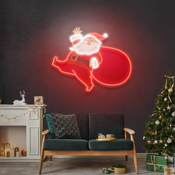 Santa is comin Led Neon Sign Light