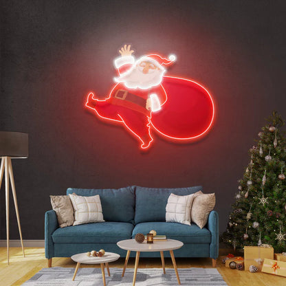 Santa is comin Led Neon Sign Light