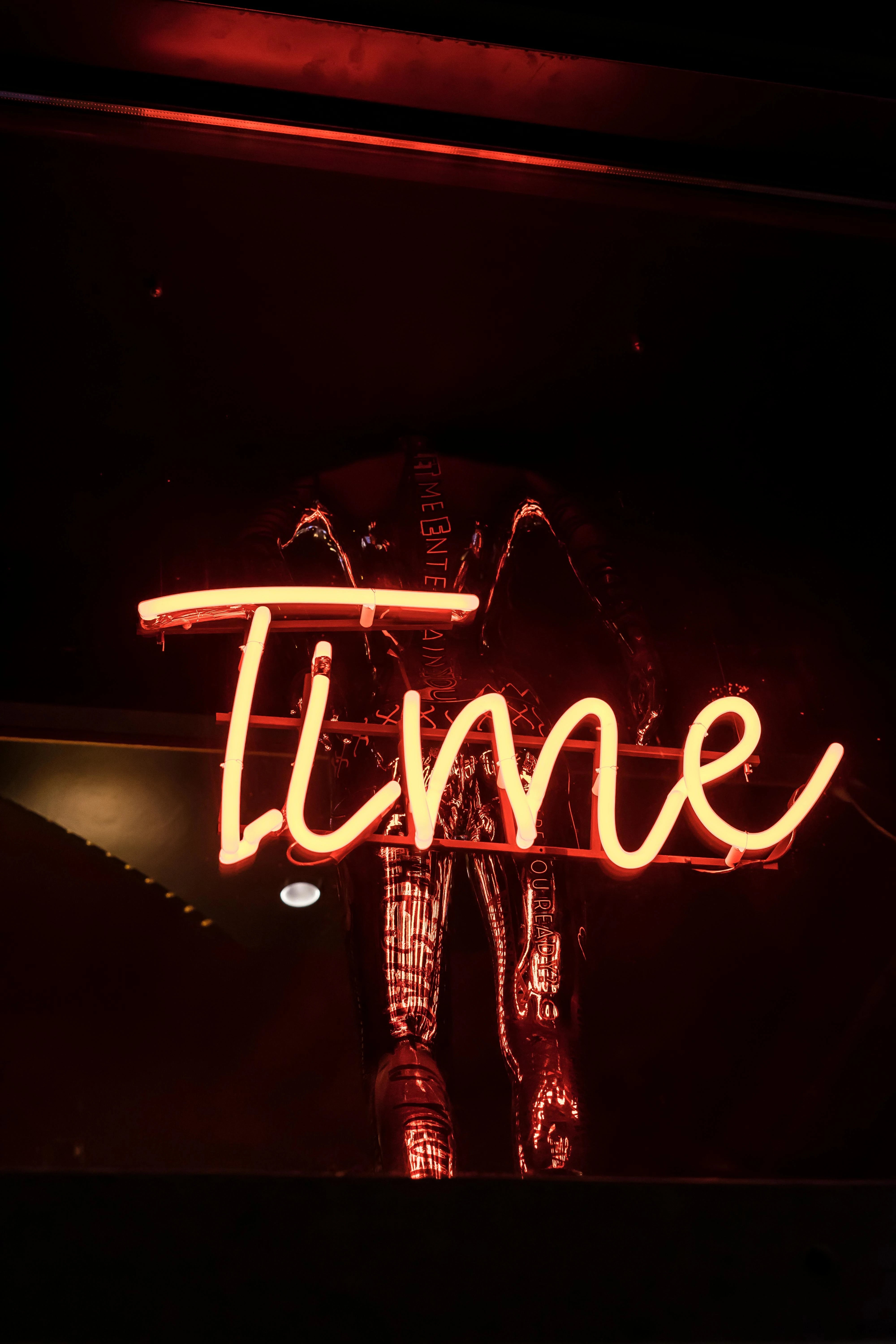 Time Glass Neon Sign