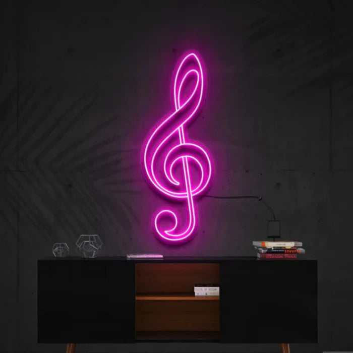 Treble Clef LED Neon Sign