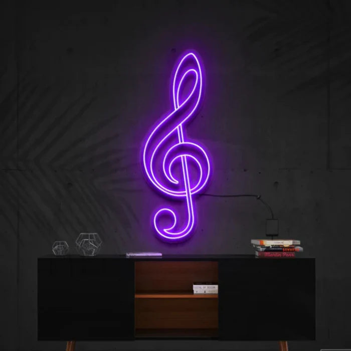 Treble Clef LED Neon Sign