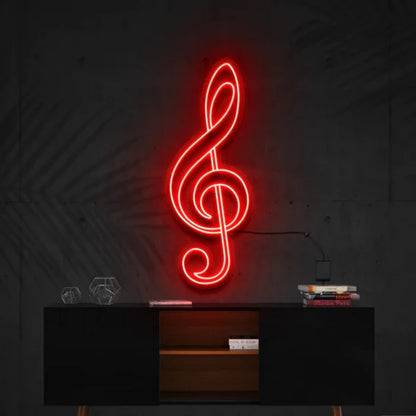 Treble Clef LED Neon Sign