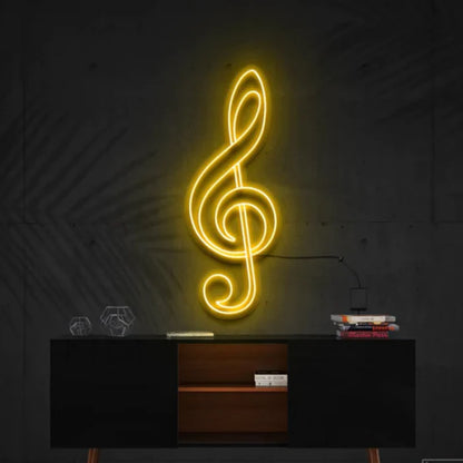 Treble Clef LED Neon Sign