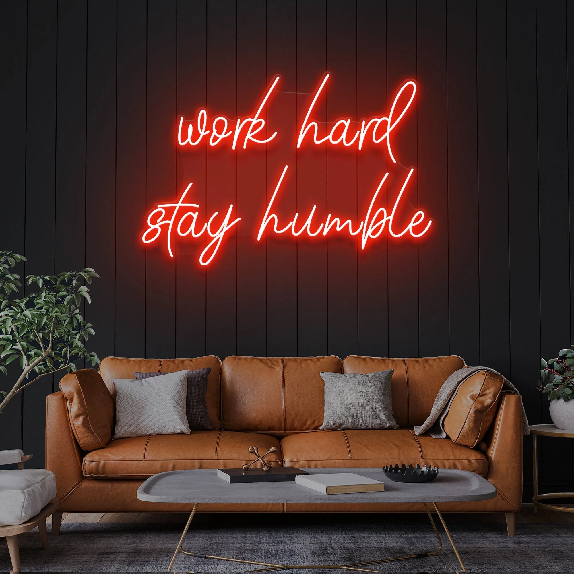 Work Hard Stay Humble LED Neon Sign Light