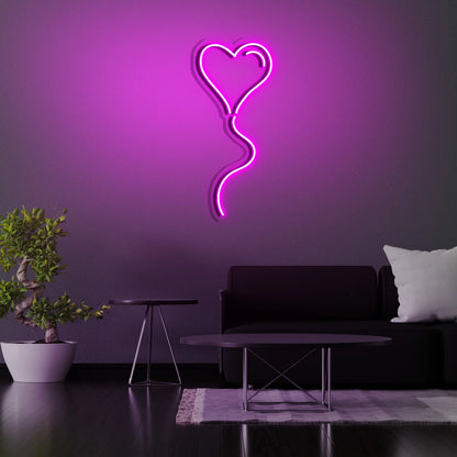 Balloon Heart LED Neon Sign