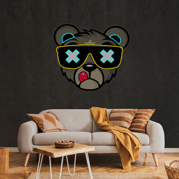 Bear Neon Artwork Led Neon Sign Light