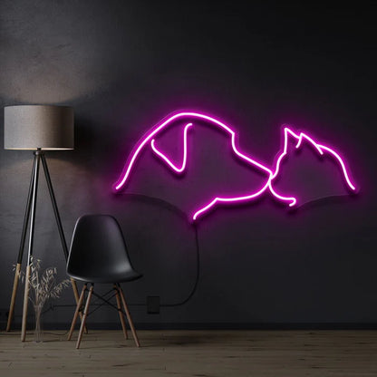 Dog & Cat LED Neon Sign