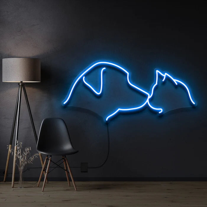 Dog & Cat LED Neon Sign