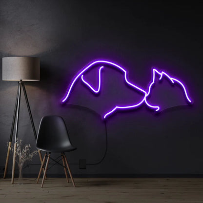 Dog & Cat LED Neon Sign