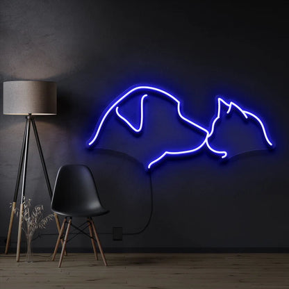 Dog & Cat LED Neon Sign