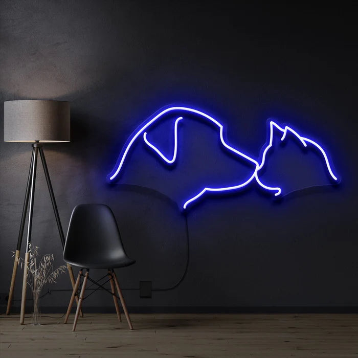 Dog & Cat LED Neon Sign