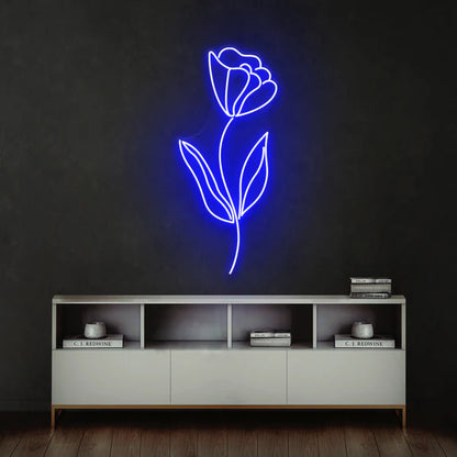 Flower line Led Neon Sign Light