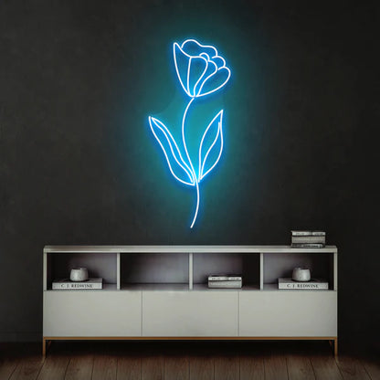 Flower line Led Neon Sign Light