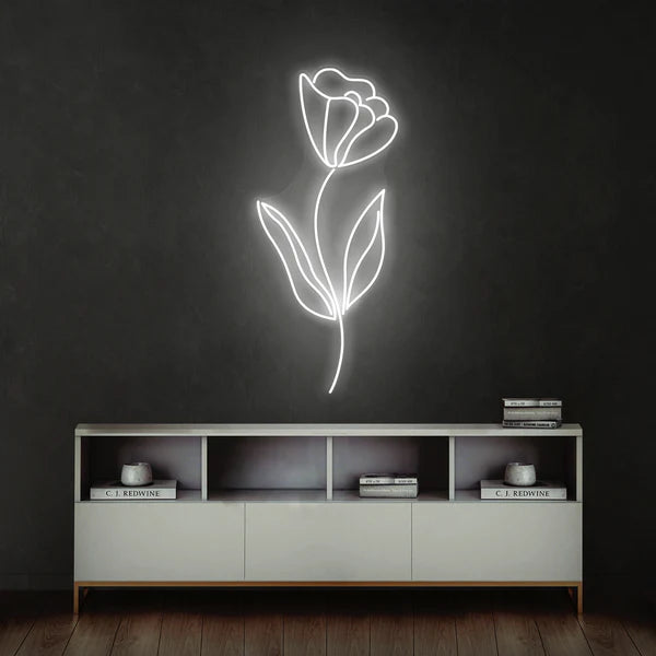 Flower line Led Neon Sign Light