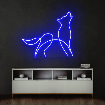 Howling Dog LED Neon Sign Light