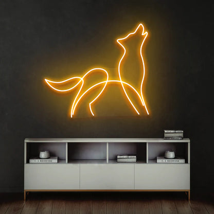 Howling Dog LED Neon Sign Light