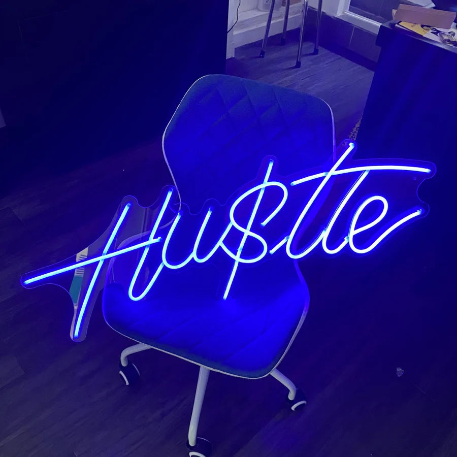 Hustle LED Neon Sign