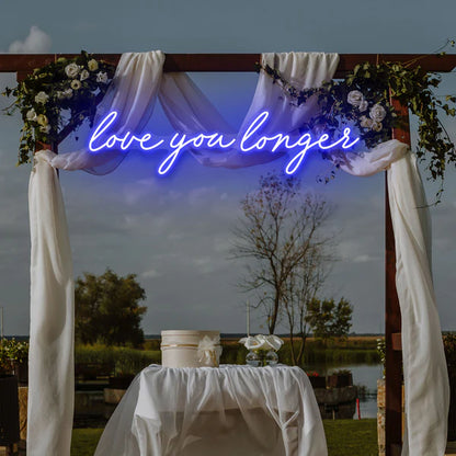 Love You Longer Led Neon Sign Light for Wedding