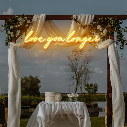 Love You Longer Led Neon Sign Light for Wedding