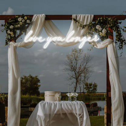 Love You Longer Led Neon Sign Light for Wedding