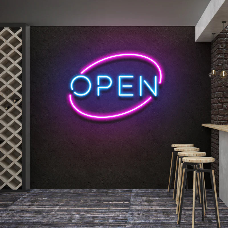 Open  Led Neon Sign Light