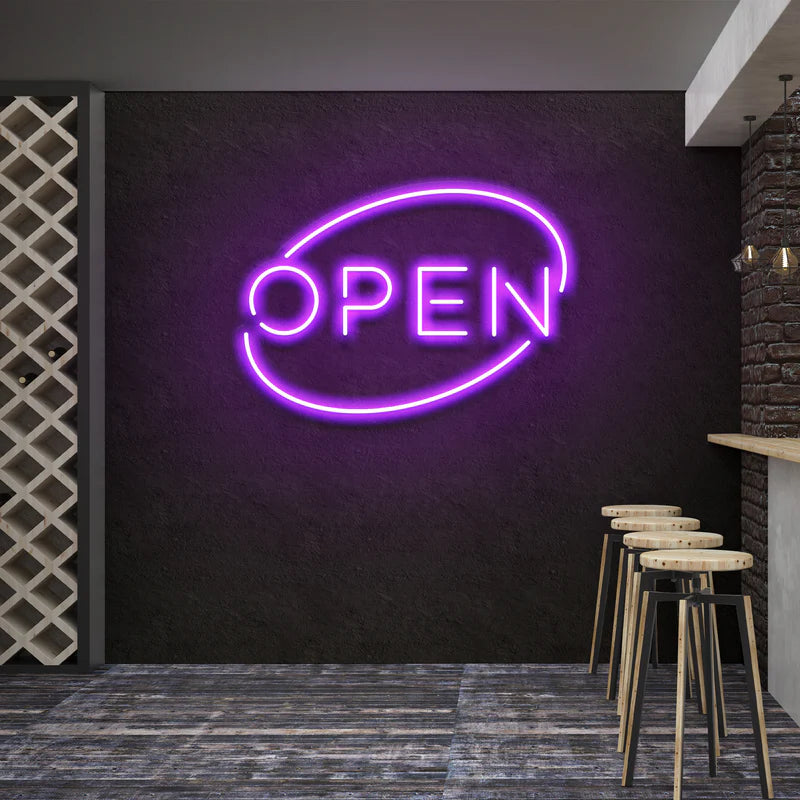 Open  Led Neon Sign Light