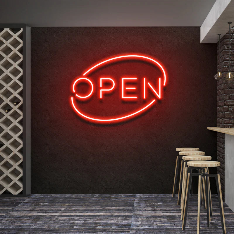 Open  Led Neon Sign Light