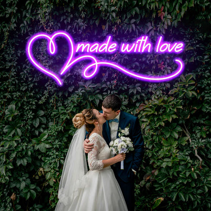 Made With Love Wedding Led Neon Sign Light