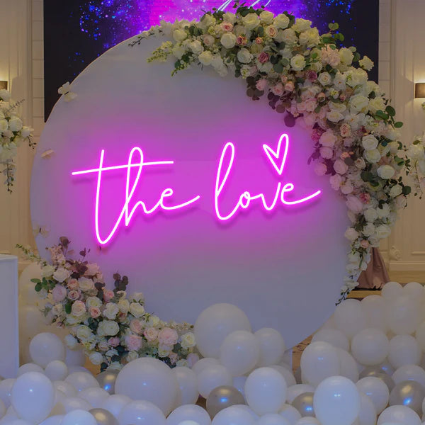 The Love Led Neon Sign Light for Wedding