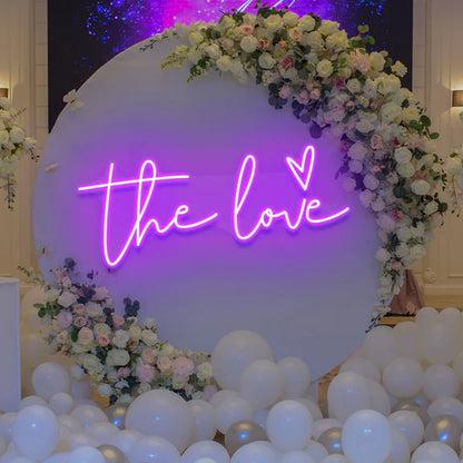 The Love Led Neon Sign Light for Wedding