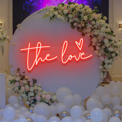 The Love Led Neon Sign Light for Wedding